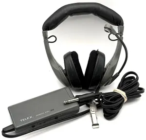 Telex Airman 200 ANR Dual Plug Aviation Headset Noise Cancelling ANR200 *Tested*